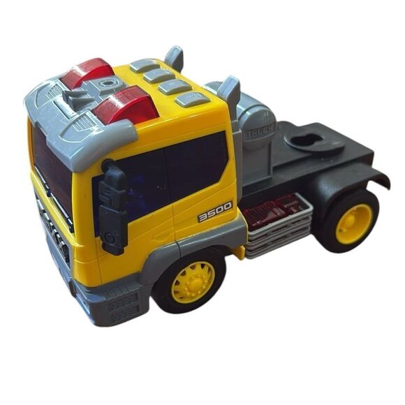 Maxx Action Semi ONLY Pull Back Lights Sounds Truck 7” Toy Yellow Replacement - Picture 1 of 8